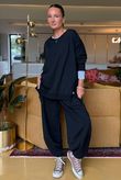 Made in Italy Lagenlook Chill Sweatshirt Black 